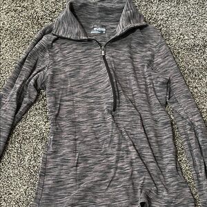 Columbia Women's Charcoal Heather Quarter-Zip Sweatshirt